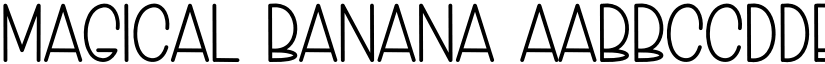 Magical Banana font