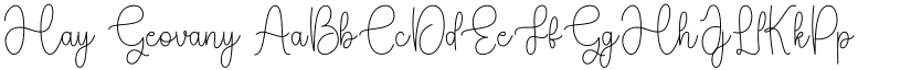 Hay Geovany font
