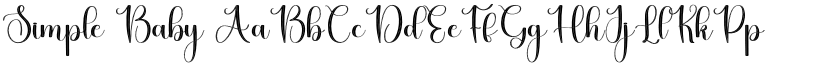 Simple Baby font
