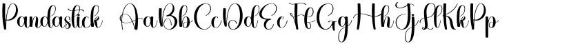 Pandastick font