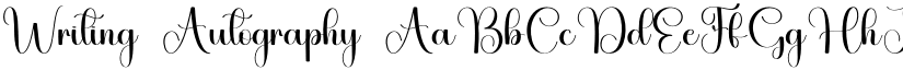 Writing Autography font