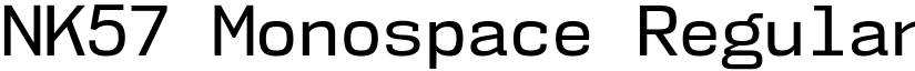 NK57 Monospace Regular font