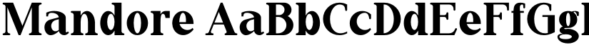 Mandore font
