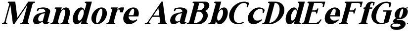Mandore font