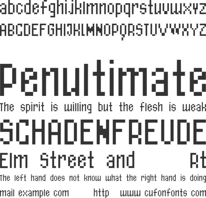 JazzyPixel font preview