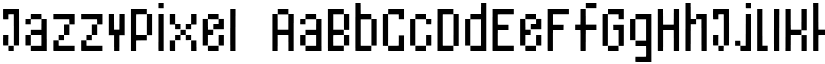JazzyPixel font
