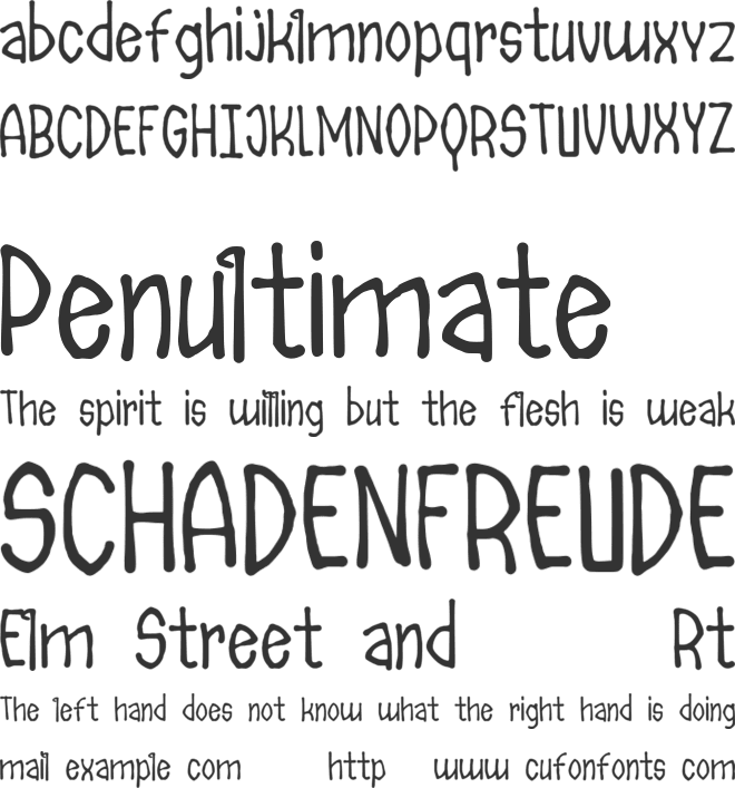 Viscerale BRUSH font preview
