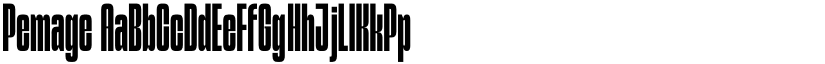 Pemage font