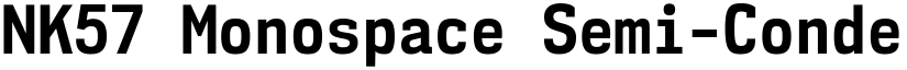 NK57 Monospace Semi-Condensed Bold font