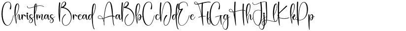 Christmas Bread font