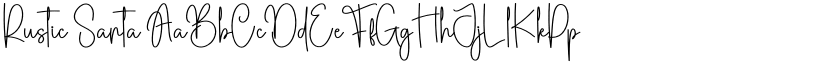 Rustic Santa font