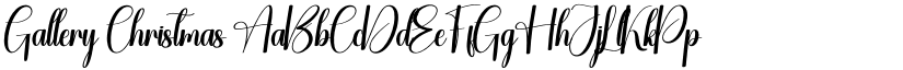 Gallery Christmas font