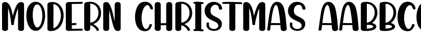 Modern Christmas font