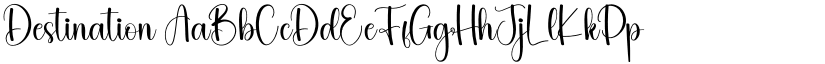 Destination font