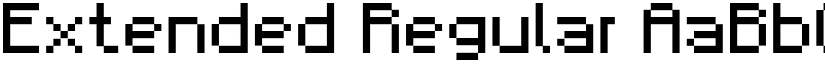 Extended Regular font