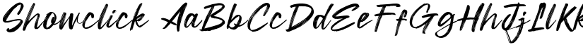 Showclick font