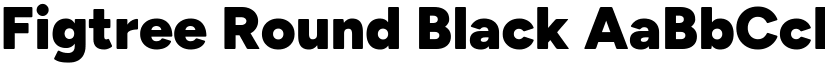 Figtree Round Black font