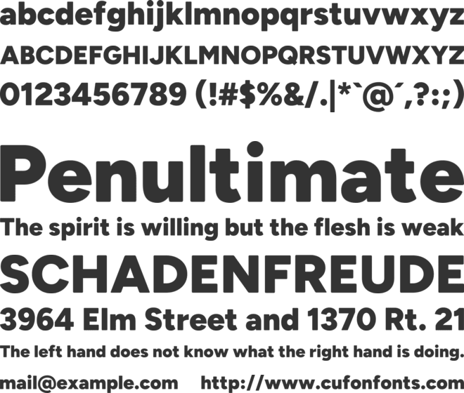 Figtree Round font preview