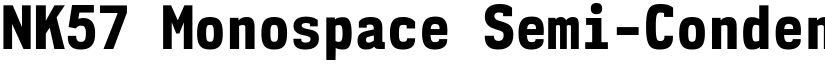 NK57 Monospace Semi-Condensed ExtraBold font