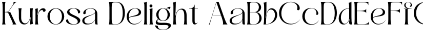 Kurosa Delight font