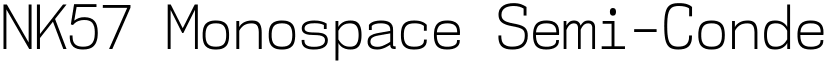 NK57 Monospace Semi-Condensed Light font