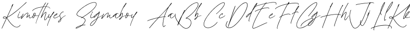 Kimothyes Sigmaboy font