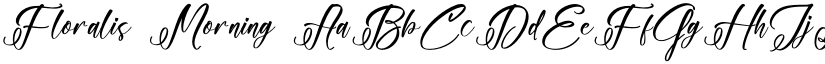 Floralis Morning font