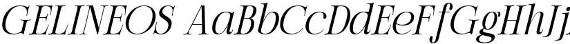 GELINEOS font