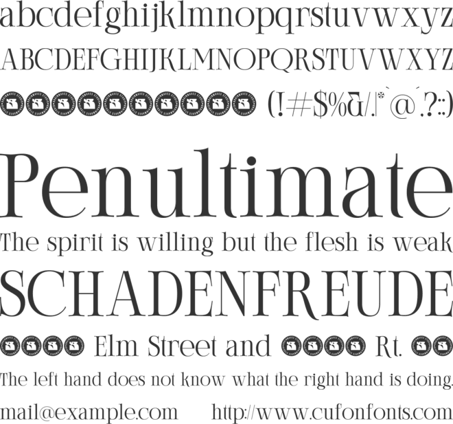 GELINEOS font preview