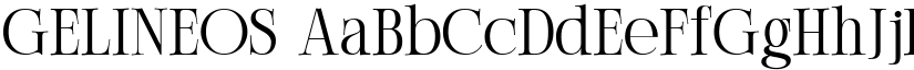 GELINEOS font
