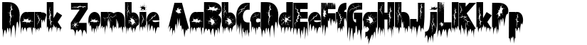 Dark Zombie font