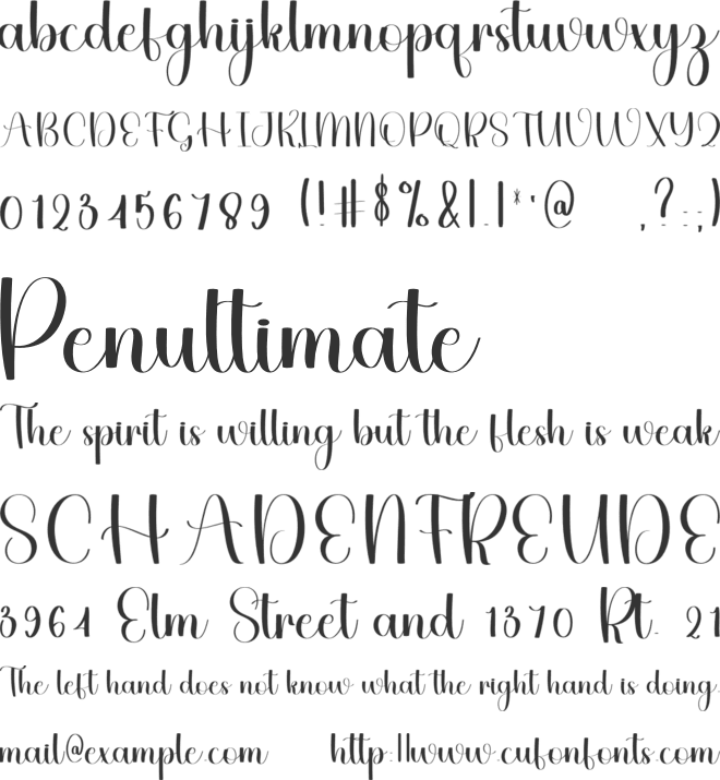Queen Auntie font preview