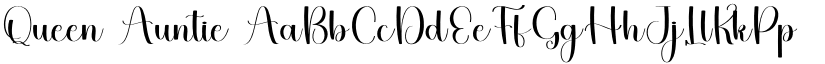 Queen Auntie font
