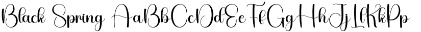 Black Spring font