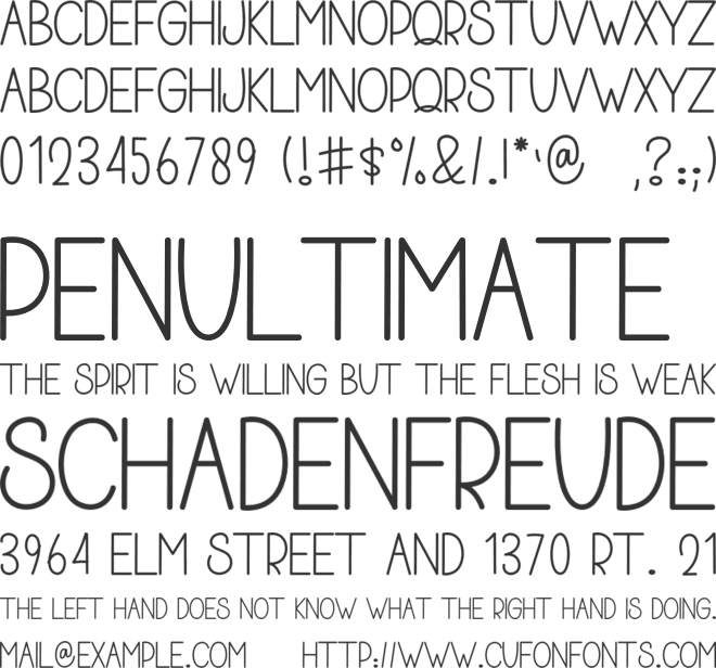 Boho Candy font preview