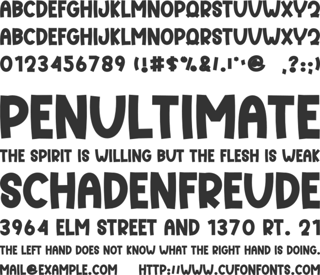 Better Choice font preview