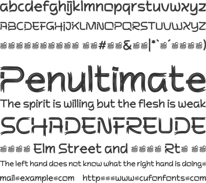 Then Klong Trial font preview