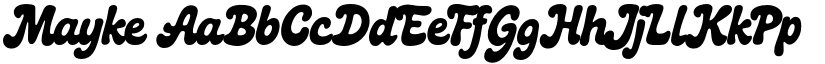 Mayke font
