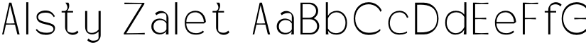 Alsty Zalet font