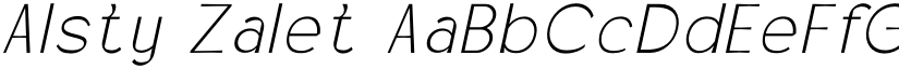 Alsty Zalet font