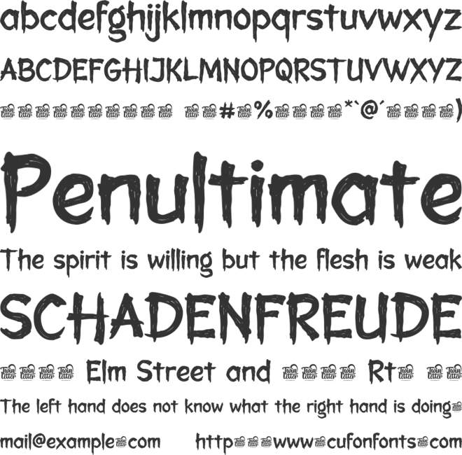 Waen Ronta Trial font preview