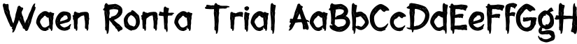 Waen Ronta Trial font