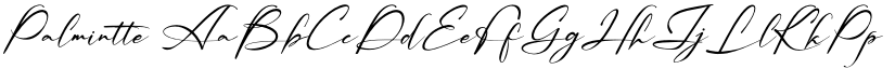 Palmintte font