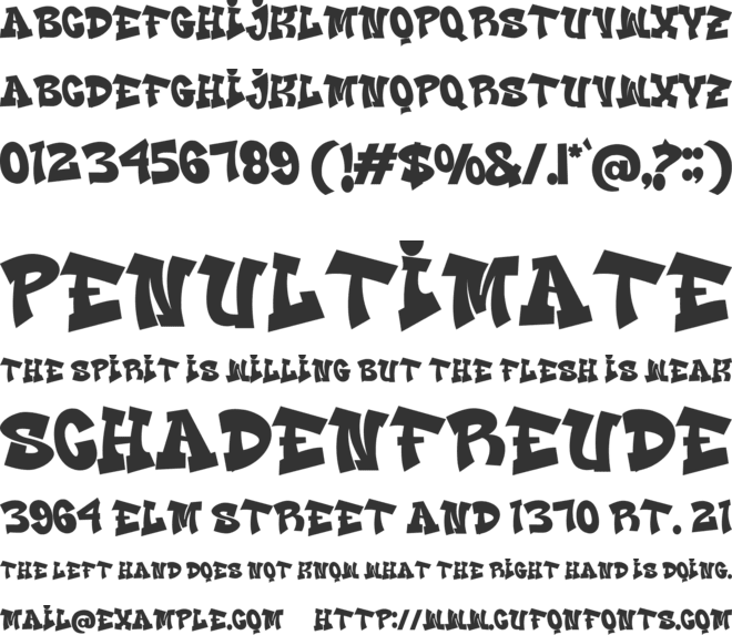 FAST BLAZE font preview