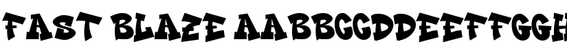 FAST BLAZE font
