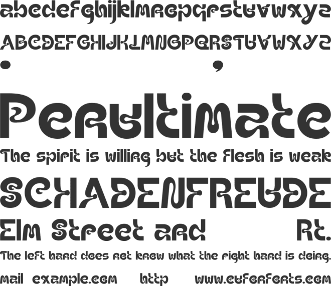 PHANTOM RHAPSODY font preview