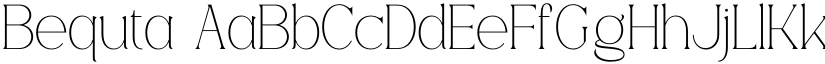 Bequta font