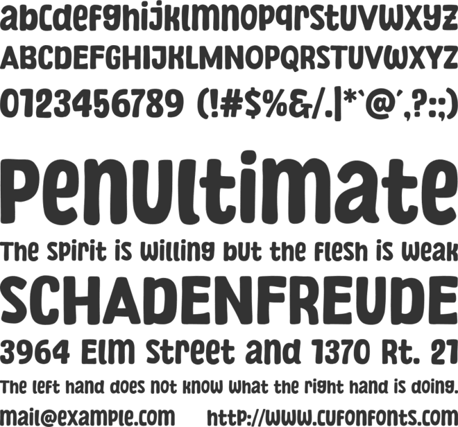 Wonderian font preview