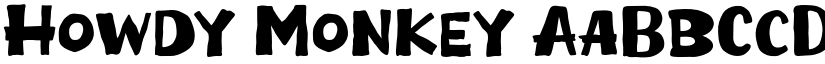 Howdy Monkey font