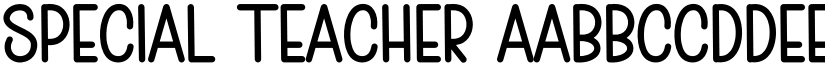 Special Teacher font